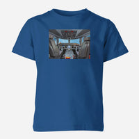 Thumbnail for Embraer E190 Cockpit Designed Children T-Shirts