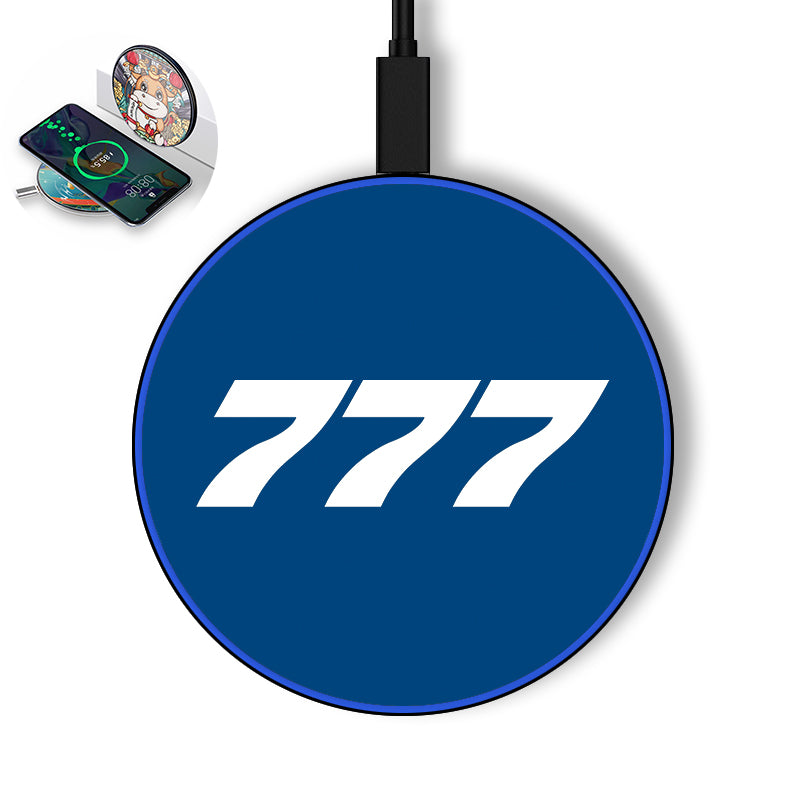 777 Flat Text Designed Wireless Chargers