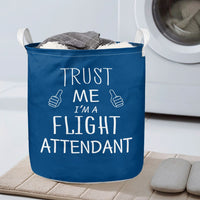 Thumbnail for Trust Me I'm a Flight Attendant Designed Laundry Baskets