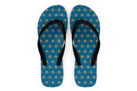 Thumbnail for Colourful 3 Airplanes Designed Slippers (Flip Flops)