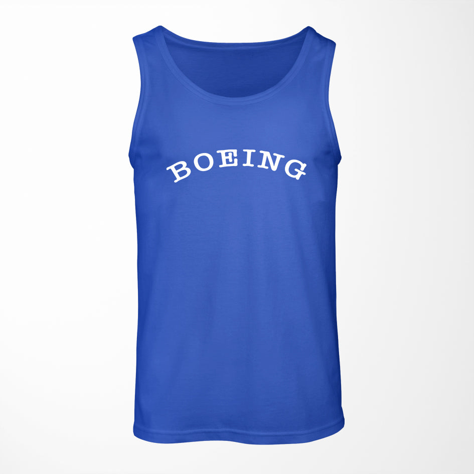 Special BOEING Text Designed Tank Tops