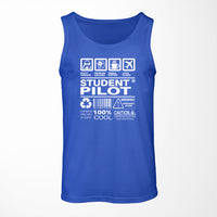 Thumbnail for Student Pilot Label Designed Tank Tops