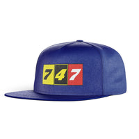 Thumbnail for Flat Colourful 747 Designed Snapback Caps & Hats