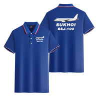 Thumbnail for Sukhoi Superjet 100 Designed Stylish Polo T-Shirts (Double-Side)