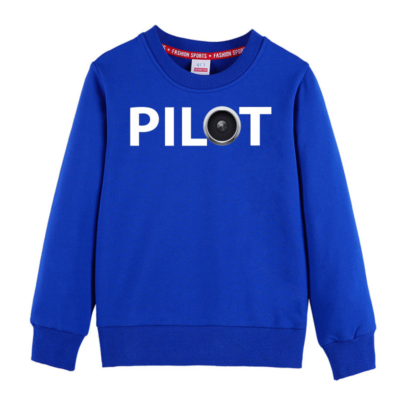 Pilot & Jet Engine Designed "CHILDREN" Sweatshirts