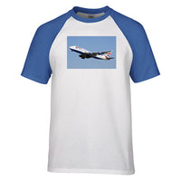Thumbnail for Departing British Airways Boeing 747 Designed Raglan T-Shirts