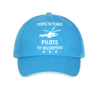 Thumbnail for People Fly Planes Pilots Fly Helicopters Designed Hats Pilot Eyes Store Blue 