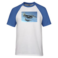 Thumbnail for Two Fighter Jets  Designed Raglan T-Shirts