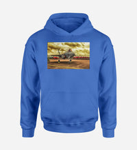 Thumbnail for Fighting Falcon F35 at Airbase Designed Hoodies