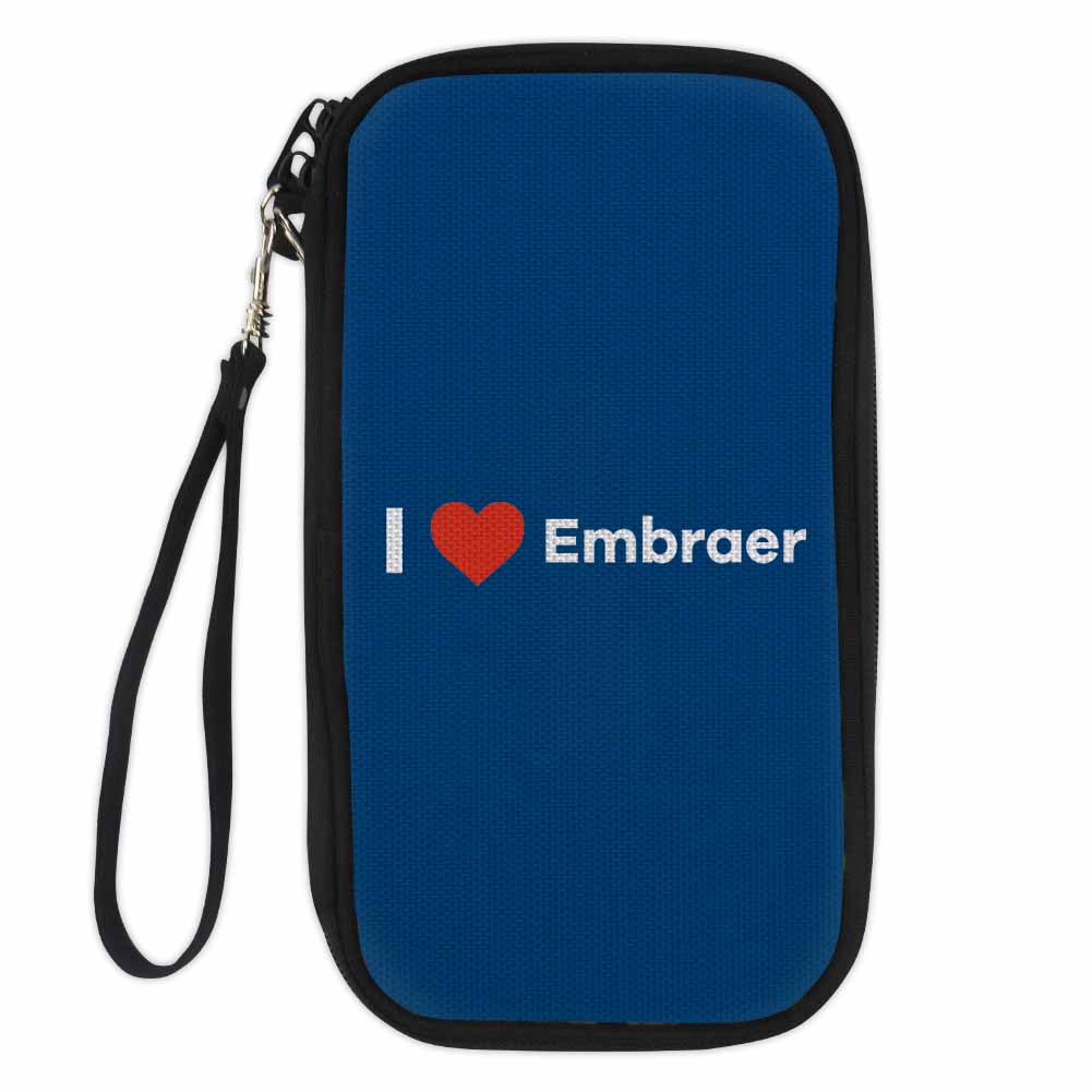 I Love Embraer Designed Travel Cases & Wallets