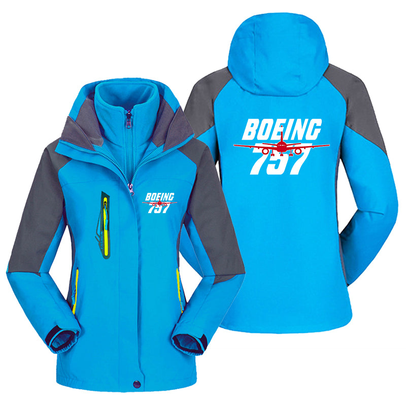 Amazing Boeing 757 Designed Thick "WOMEN" Skiing Jackets