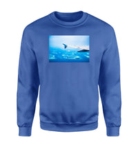 Thumbnail for Outstanding View Through Airplane Wing Designed Sweatshirts