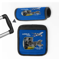 Thumbnail for Airbus A380 & GP7000 Engine Designed Neoprene Luggage Handle Covers