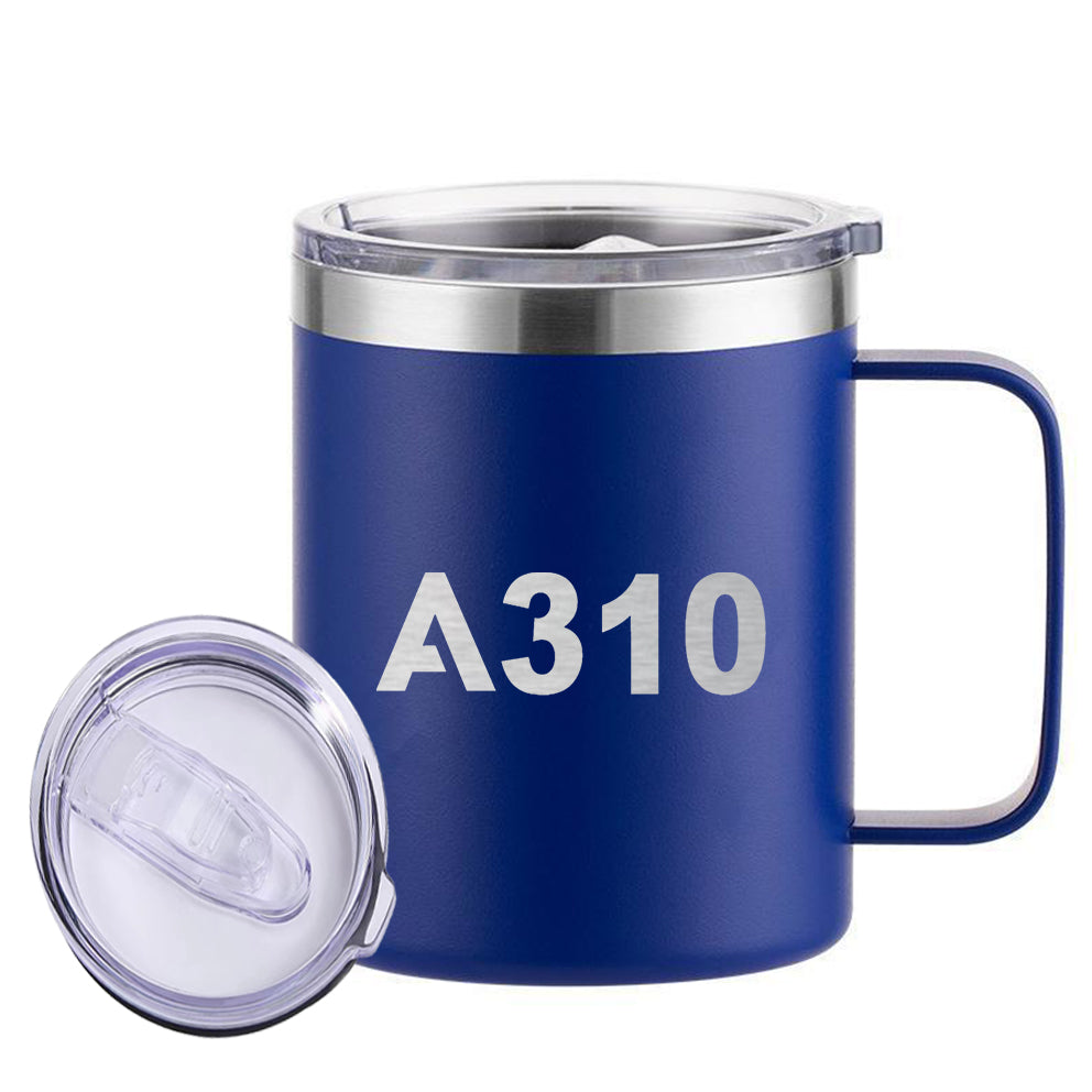 A310 Flat Text Designed Stainless Steel Laser Engraved Mugs
