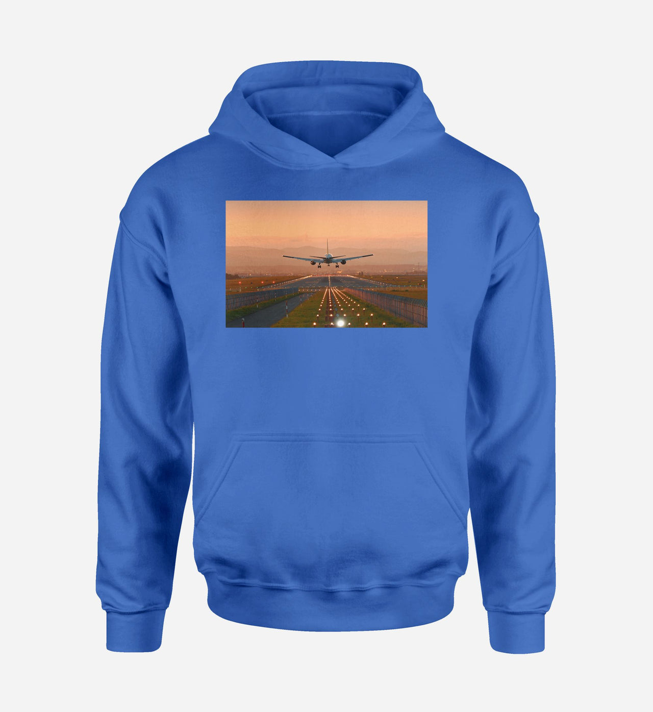 Super Cool Landing During Sunset Designed Hoodies