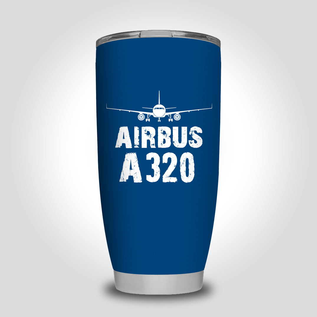 Airbus A320 & Plane Designed Tumbler Travel Mugs