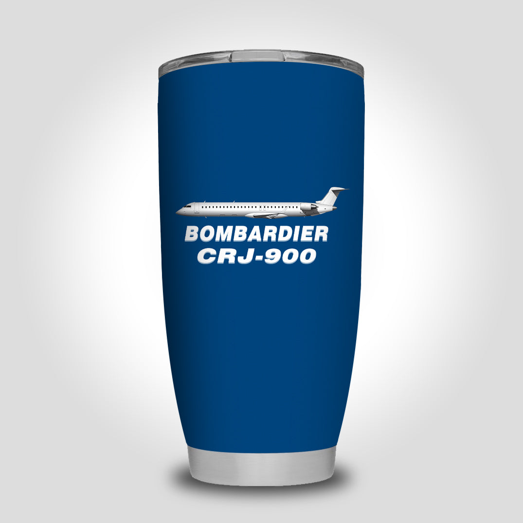 Bombardier CRJ-900 Designed Tumbler Travel Mugs