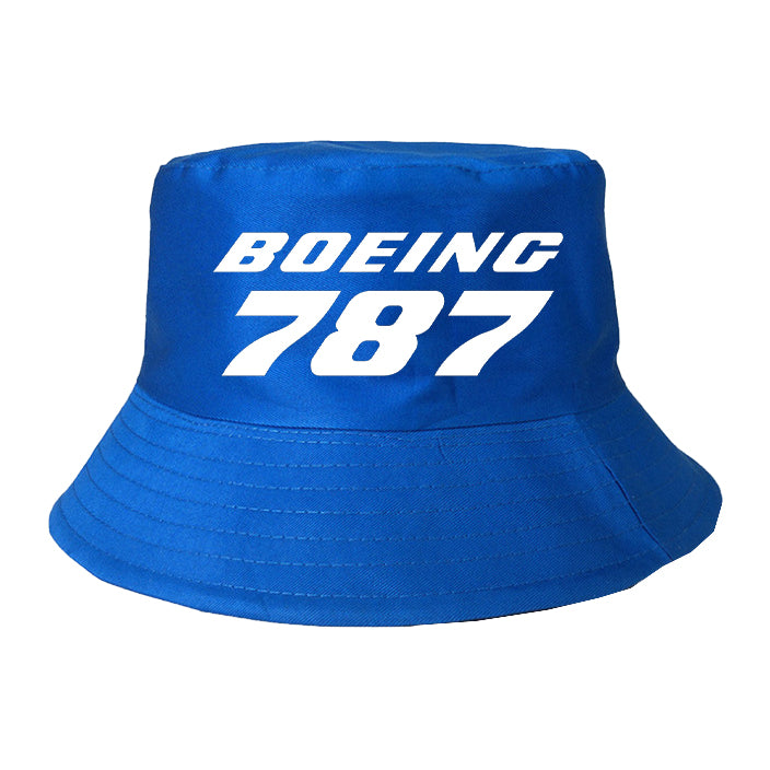 Boeing 787 & Text Designed Summer & Stylish Hats