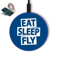Thumbnail for Eat Sleep Fly Designed Wireless Chargers
