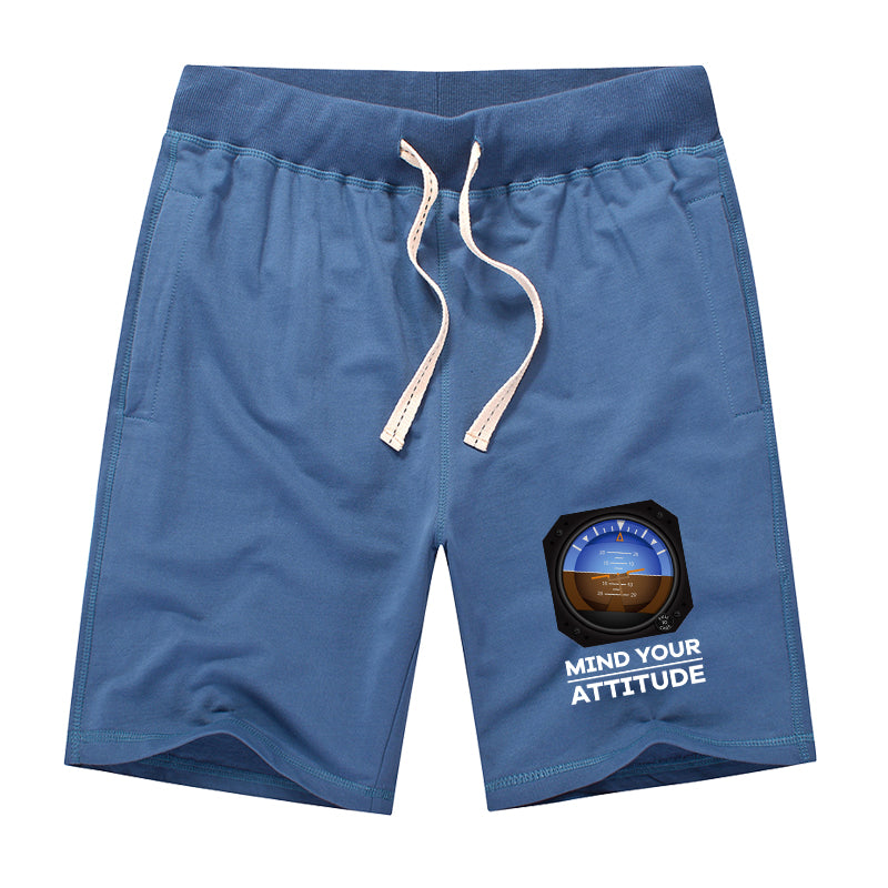 Mind Your Attitude Designed Cotton Shorts
