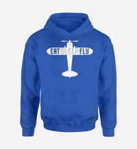 Thumbnail for Eat Sleep Fly & Propeller Designed Hoodies