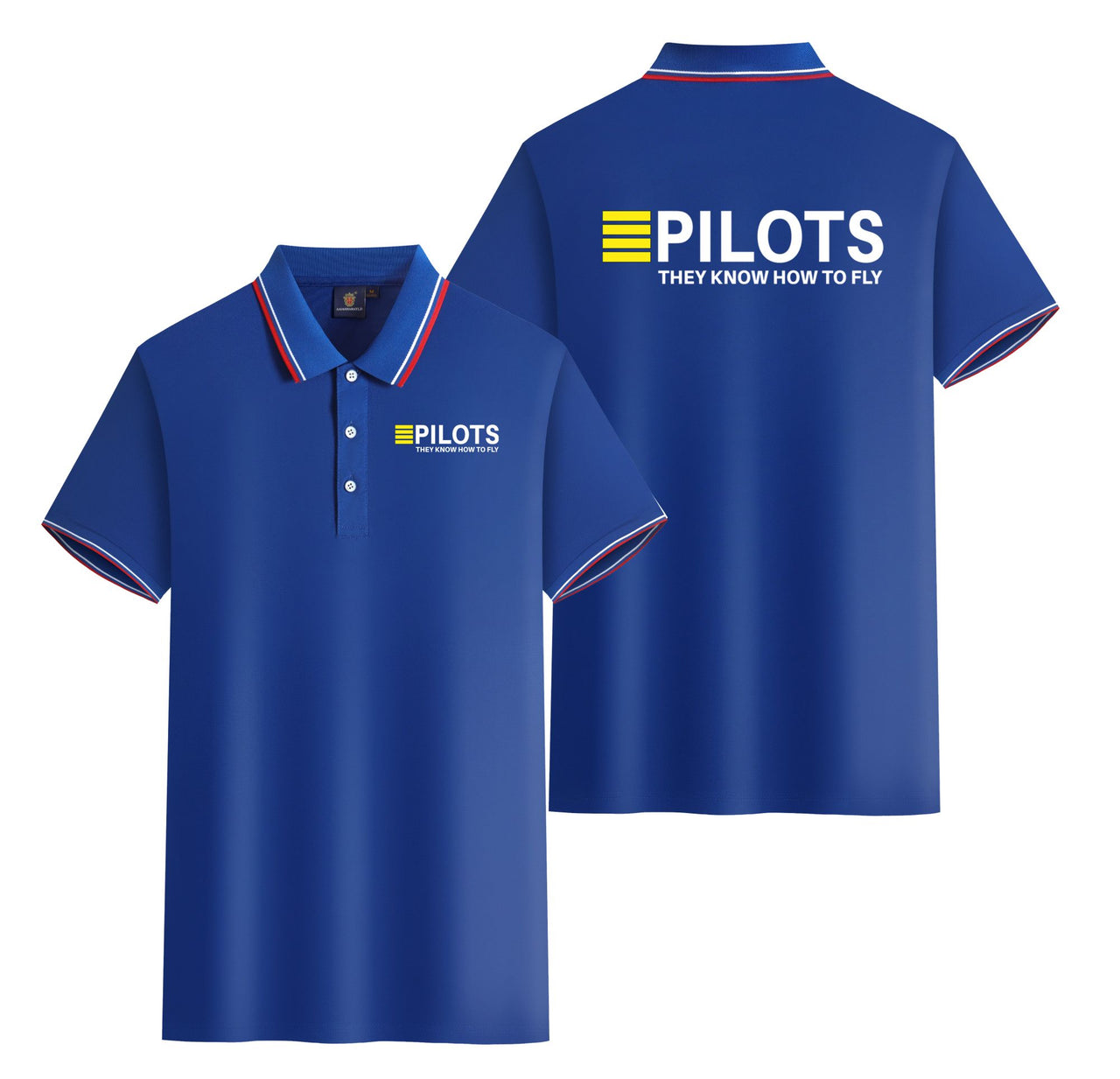 Pilots They Know How To Fly Designed Stylish Polo T-Shirts (Double-Side)