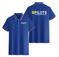 Thumbnail for Pilots They Know How To Fly Designed Stylish Polo T-Shirts (Double-Side)