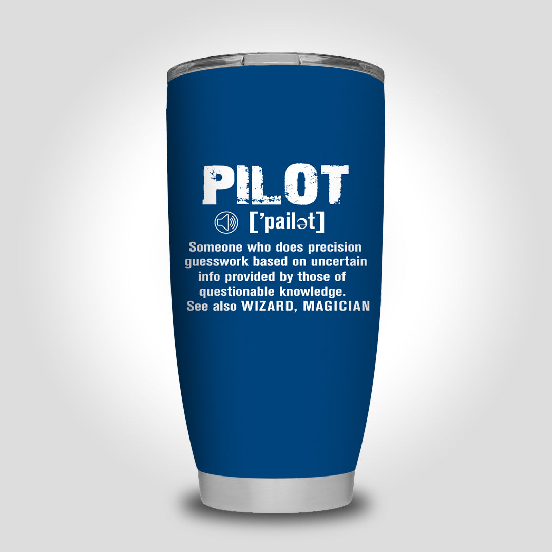 Pilot [Noun] Designed Tumbler Travel Mugs