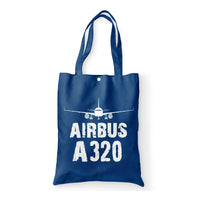 Thumbnail for Airbus A320 & Plane Designed Tote Bags