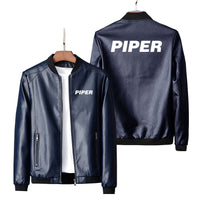 Thumbnail for Piper & Text Designed PU Leather Jackets
