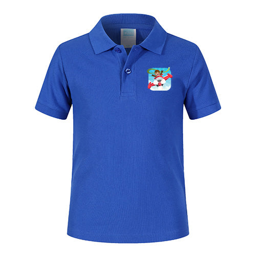Happy Pilot Designed Children Polo T-Shirts