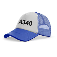 Thumbnail for A340 Flat Text Designed Trucker Caps & Hats