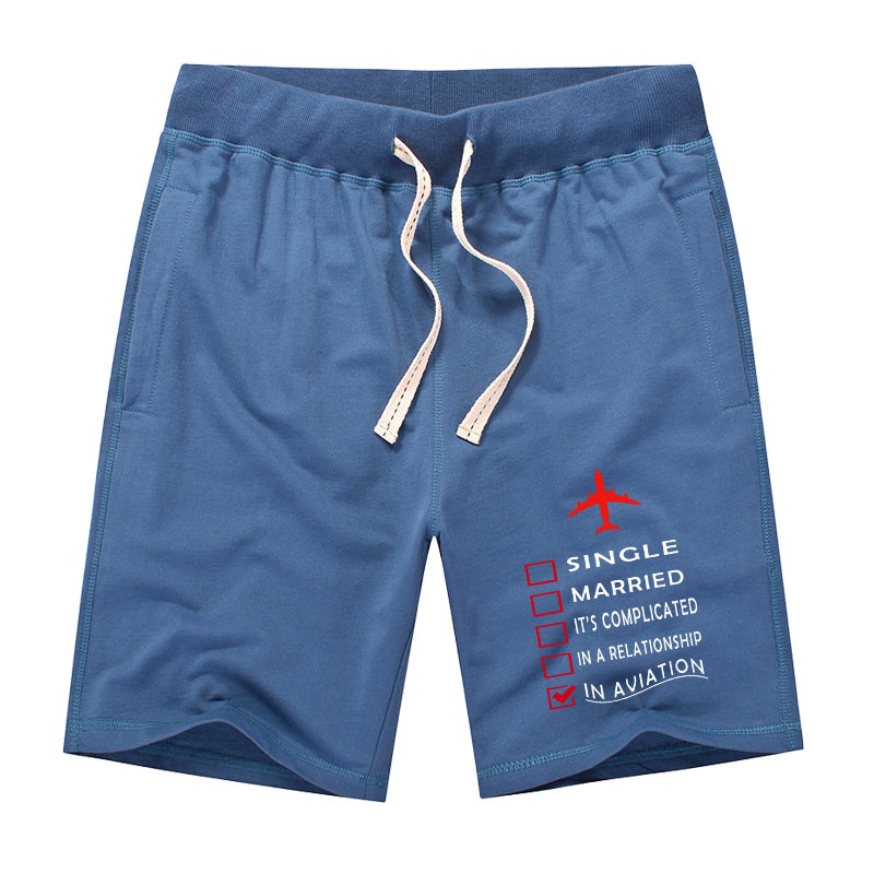 In Aviation Designed Cotton Shorts