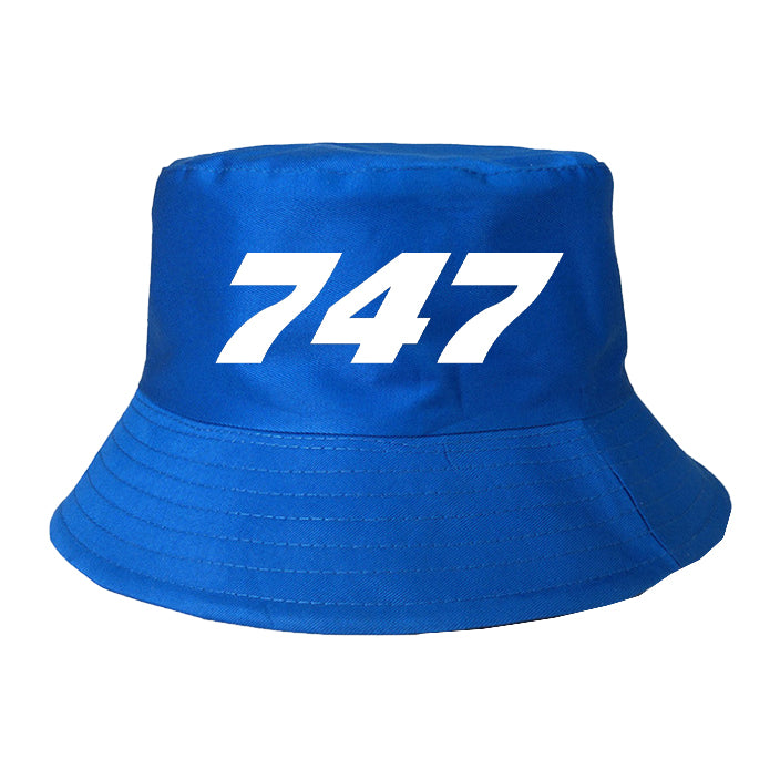 747 Flat Text Designed Summer & Stylish Hats