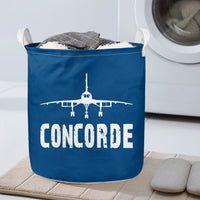 Thumbnail for Concorde & Plane Designed Laundry Baskets