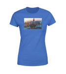 Amazing City View from Helicopter Cockpit Designed Women T-Shirts