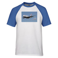 Thumbnail for Landing British Airways A380 Designed Raglan T-Shirts