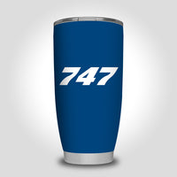 Thumbnail for 747 Flat Text Designed Tumbler Travel Mugs
