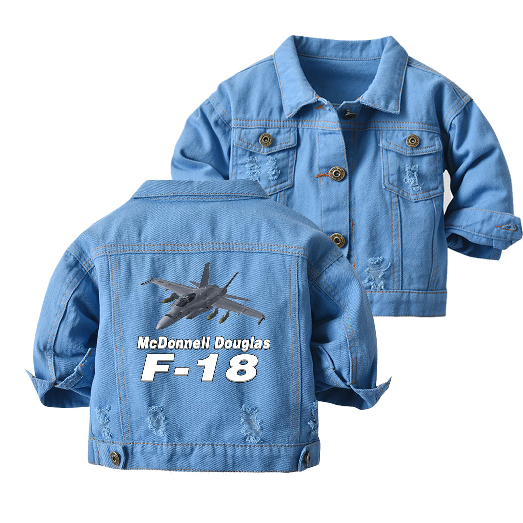 The McDonnell Douglas F18 Designed Children Denim Jackets