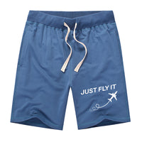 Thumbnail for Just Fly It Designed Cotton Shorts