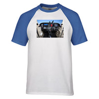 Thumbnail for Cessna 172 Cockpit Designed Raglan T-Shirts