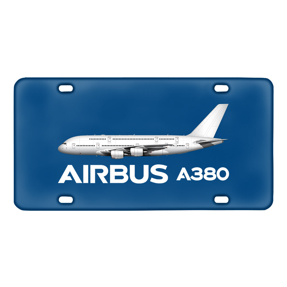 The Airbus A380 Designed Metal (License) Plates