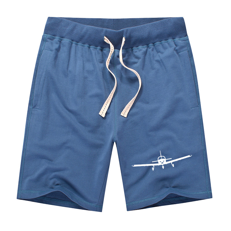 Piper PA28 Silhouette Plane Designed Cotton Shorts