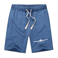 Thumbnail for Piper PA28 Silhouette Plane Designed Cotton Shorts