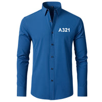 Thumbnail for A321 Flat Text Designed Long Sleeve Shirts