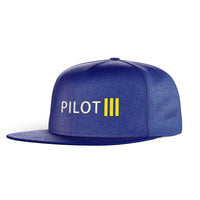 Thumbnail for Pilot & Stripes (3 Lines) Designed Snapback Caps & Hats