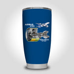 Airbus A380 & GP7000 Engine Designed Tumbler Travel Mugs