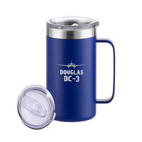 Thumbnail for Douglas DC-3 & Plane Designed Stainless Steel Beer Mugs
