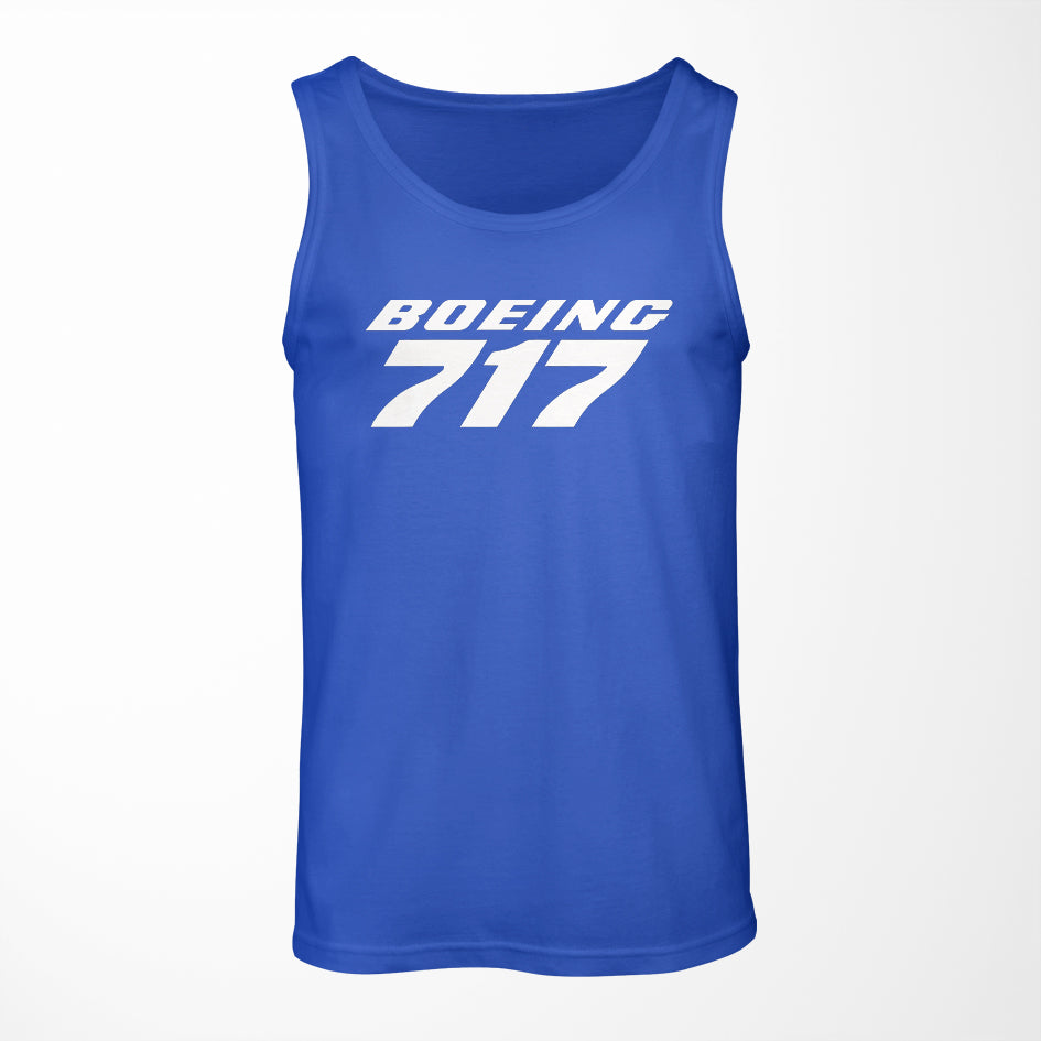 Boeing 717 & Text Designed Tank Tops
