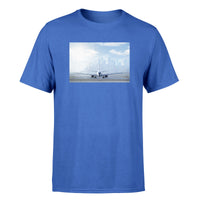 Thumbnail for Boeing 737 & City View Behind Designed T-Shirts
